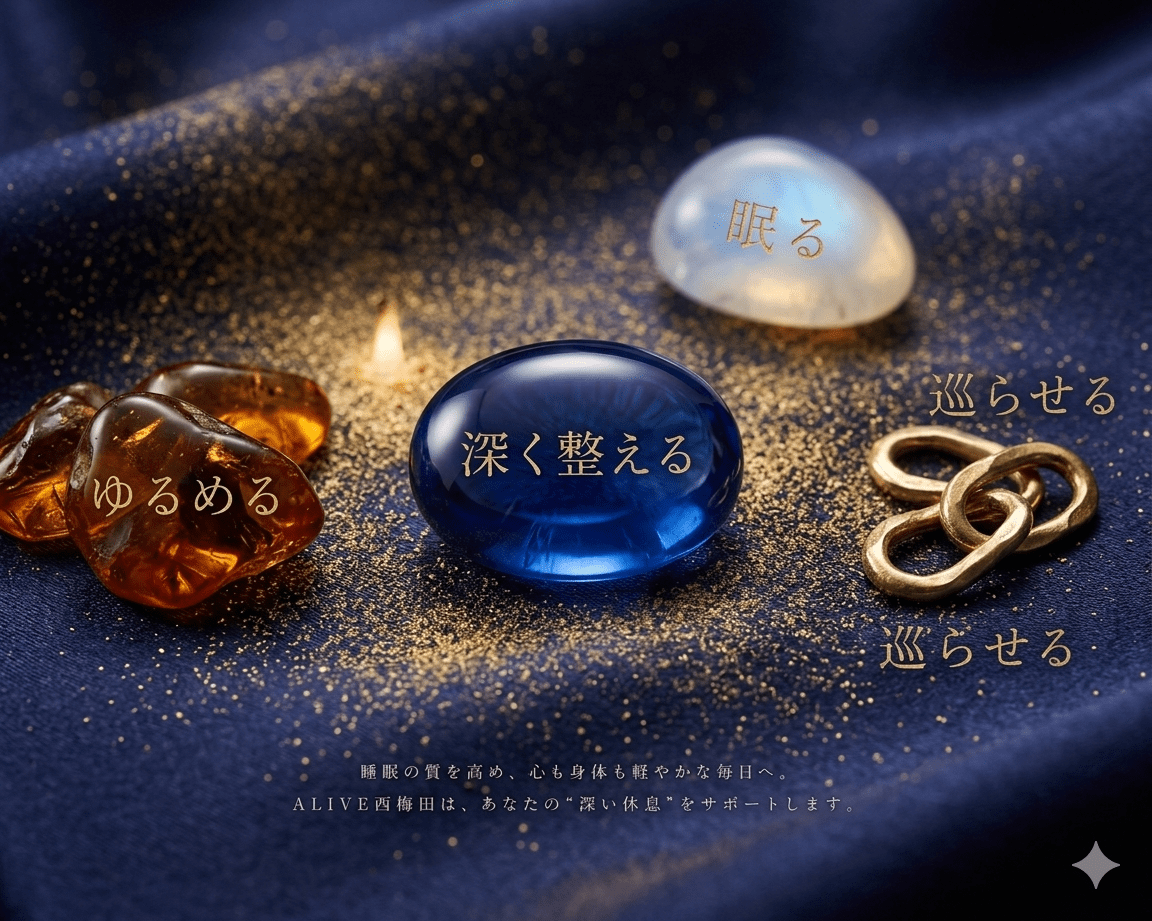 深く整える、巡らせる、眠る